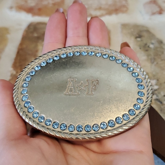 Abercrombie & Fitch Brown Leather Glitz Belt - Picture 7 of 12